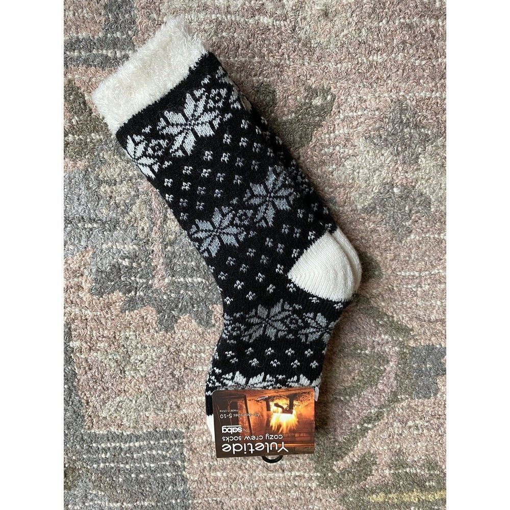 Yuletide Log Festive Cozy Crew Socks